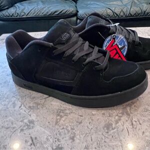Vintage Vans Docket Men's Black Skate Shoes Size 10.5 Brand New